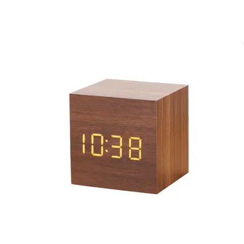 Alarm Clock LED Wooden Watch Table Digital Despertador Electronic