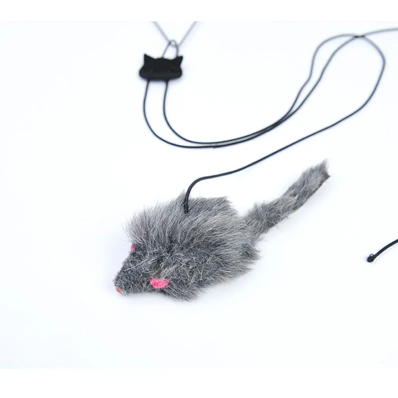 Clip Door Free Hanging Type Automatic Funny Cat Toy - Pink