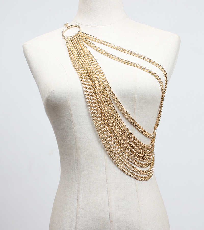 Title 5, Ladies Decorative Chain Double Shoulder Strap C...