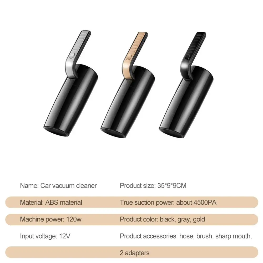 Car Vacuum Cleaner 120W Strong Suction Wet and Dry