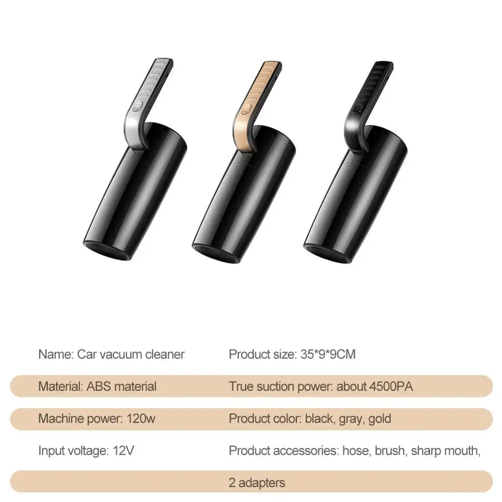 Car Vacuum Cleaner 120W Strong Suction Wet