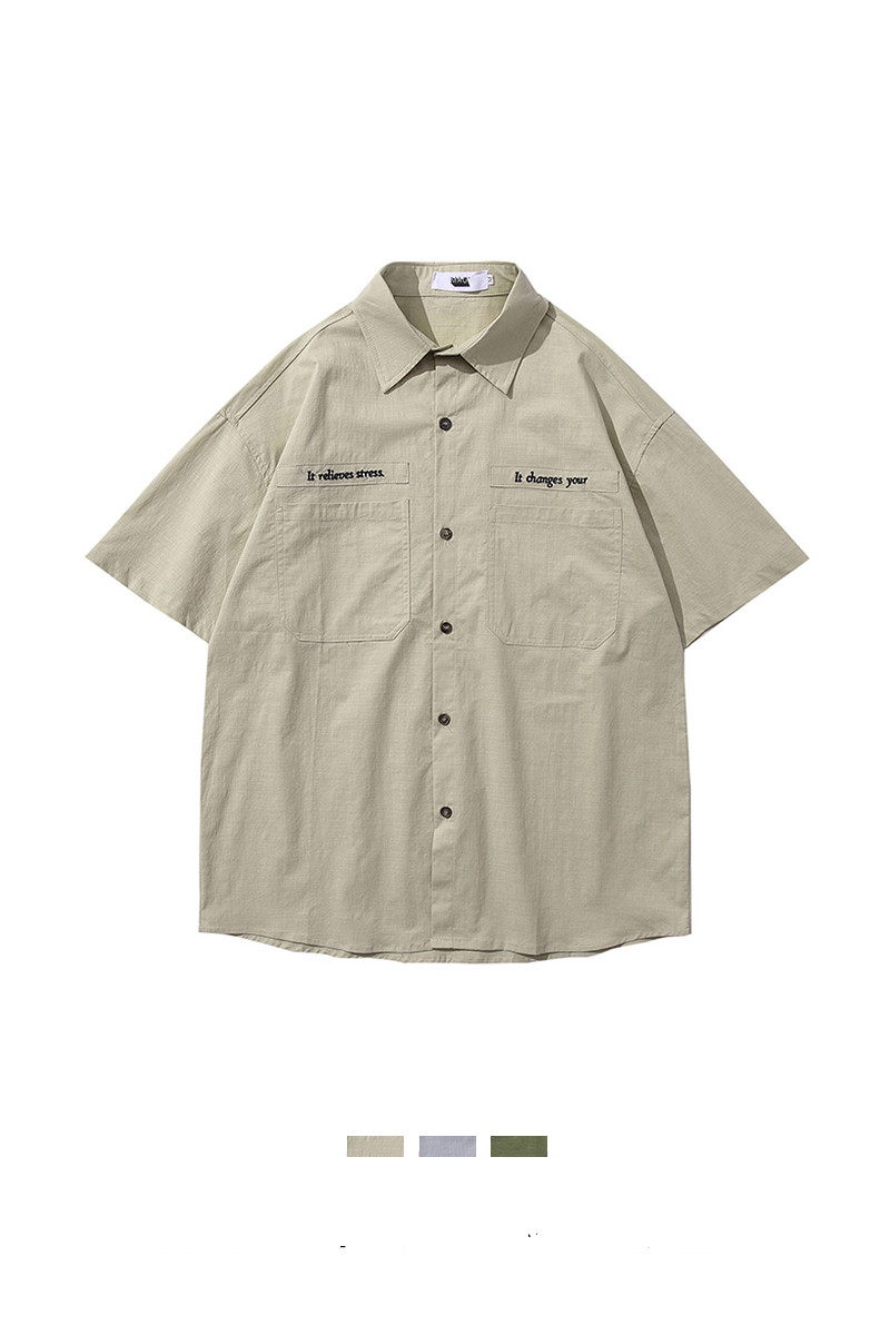 Shirt Men And Women Summer Hong Kong Style