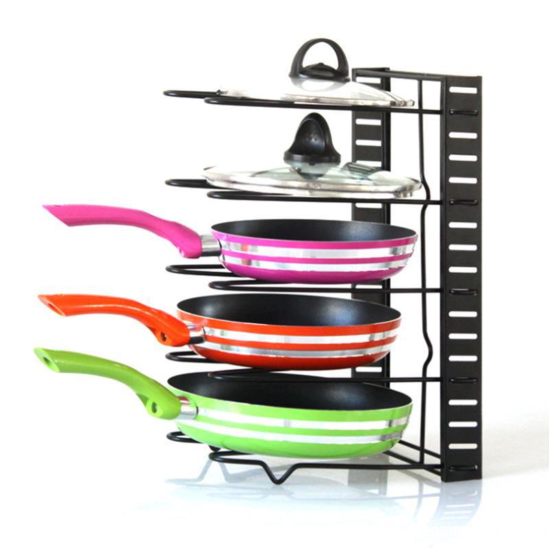 Title 4, Thickened Pot Cover Rack Cutting Board Shelf Po...