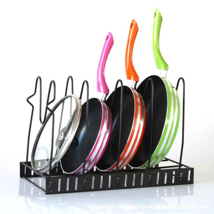 Title 3, Thickened Pot Cover Rack Cutting Board Shelf Po...