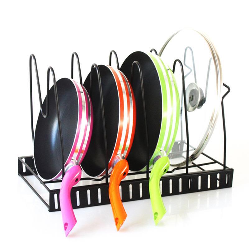 Title 5, Thickened Pot Cover Rack Cutting Board Shelf Po...