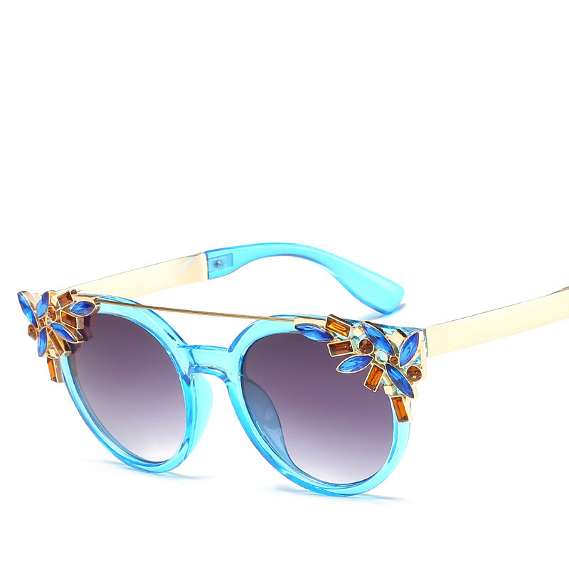 Transparent blue frame gradien