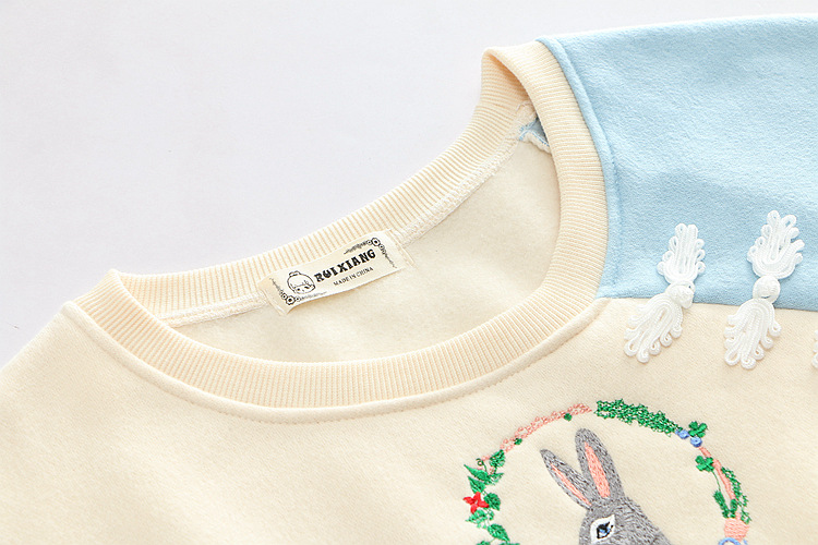 Title 10, Japanese cartoon rabbit embroidery pullover and...