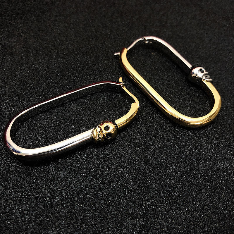 U-Shaped Earrings Skull Earrings