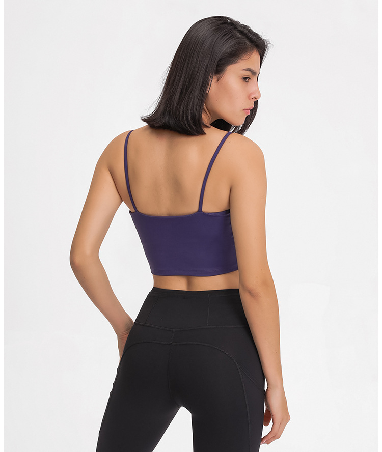 Title 7, Sexy Strappy Beautiful Back Yoga Top Half Sling...