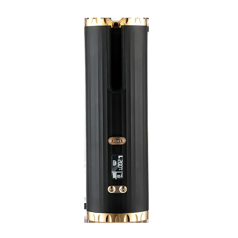 Automatic Rotary Rechargeable Curlers Travel Home - Black