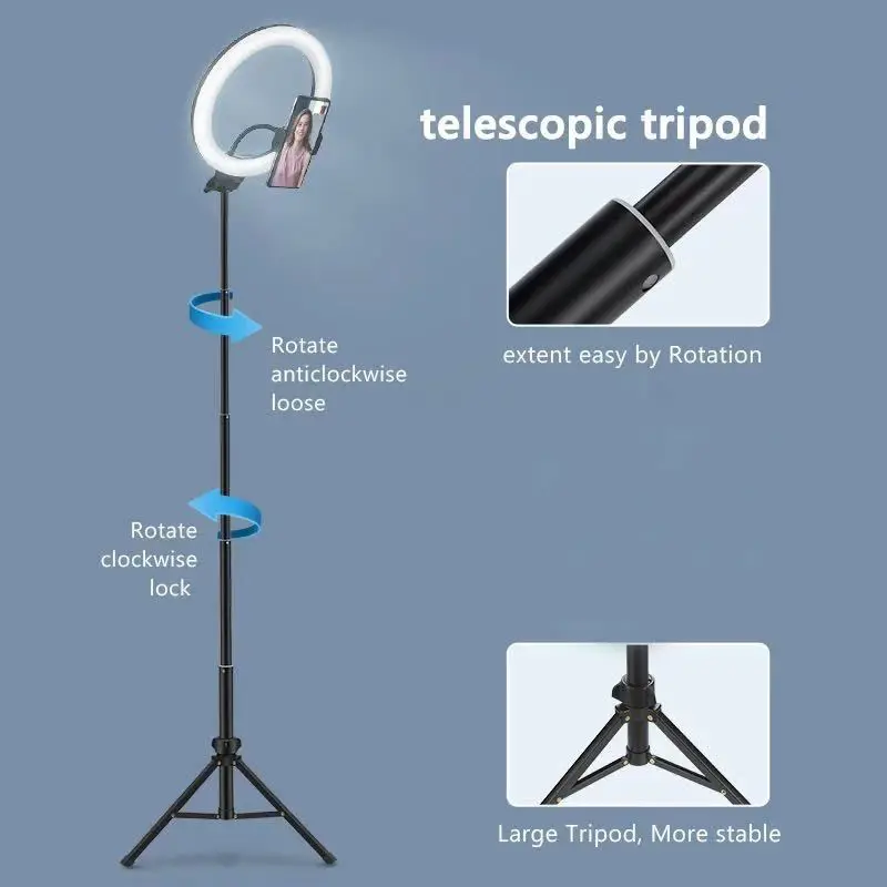 Compatible with Apple, Video Light, Dimmable Selfie