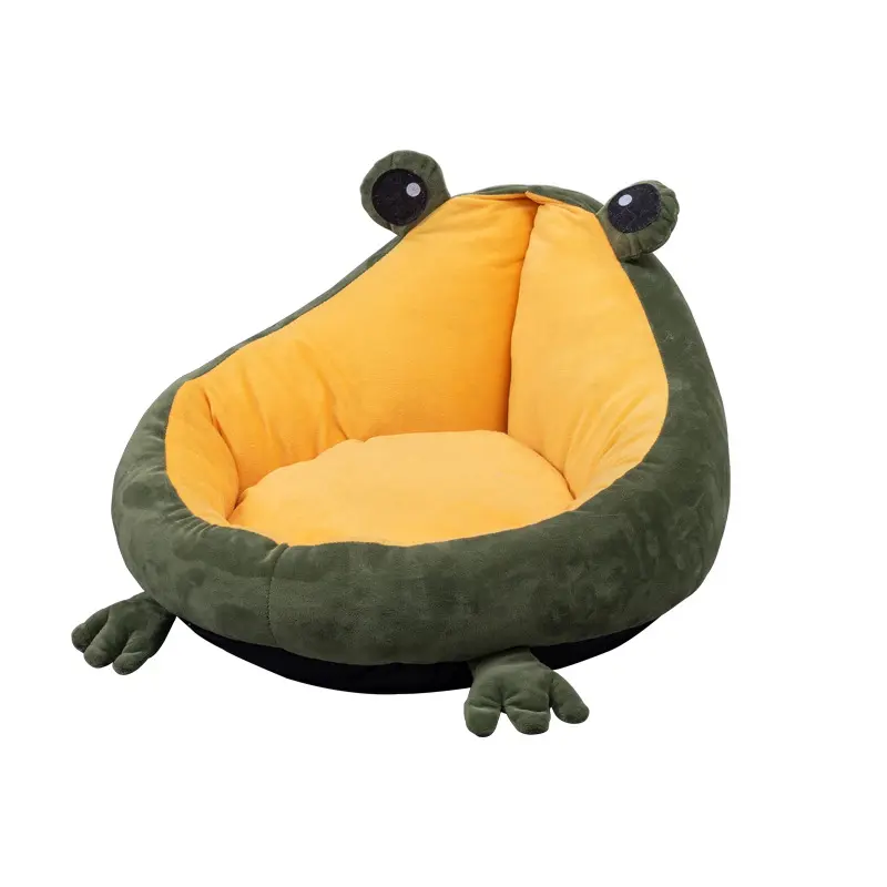 Frog Nest Winter Warm Semi-Enclosed Pet Bed