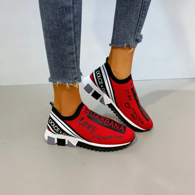 Students All Match Flat Sneakers Women Red - Shop at LoveMi