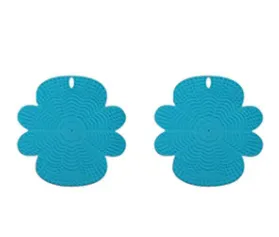 Creative Home Use Silicone Round Dishwashing Brush Fruit Kitchen Cleaning Ball Blue - Shop at LoveMi