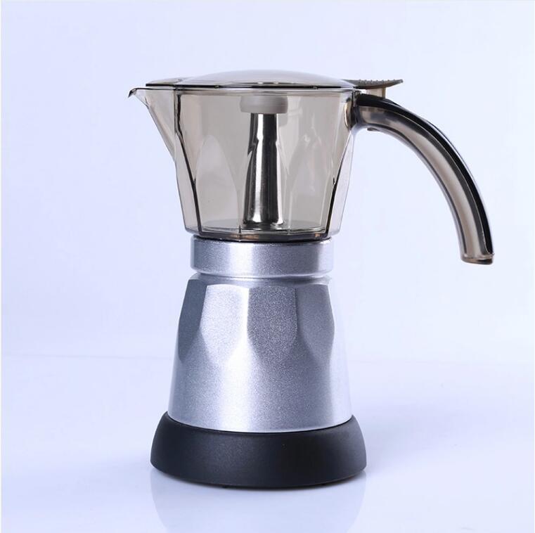 480W 220V Expresso Italien Moka Cafetiere Percolateurs Electrique Moka Pot Ue Plug Portable Electrique Cafetiere