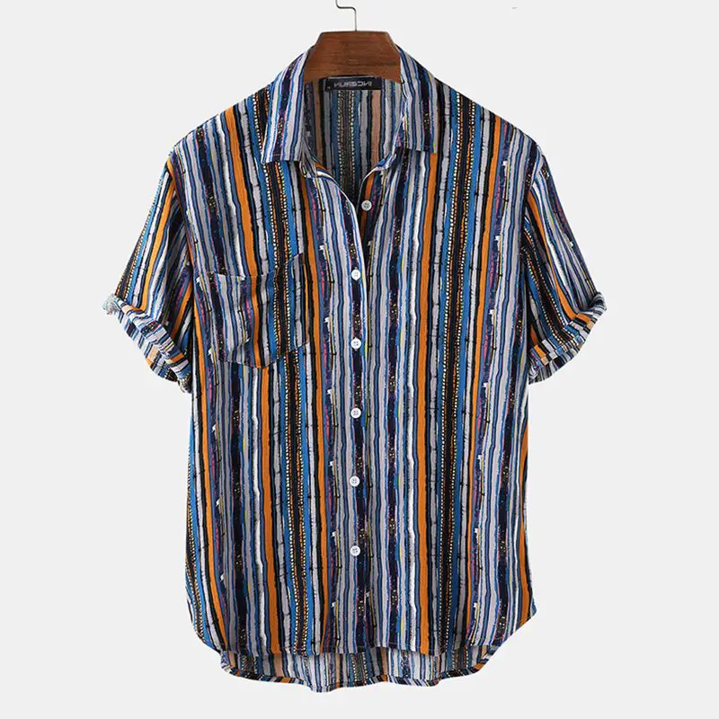 RAFFAEL - Sommer Retro-Freizeithemd Fur Manner