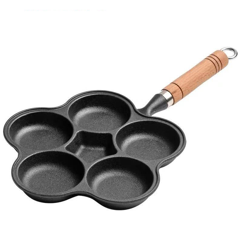 Title 6, Household Cast Iron Four-Hole Omelette Pan