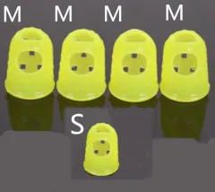 Guitar thumb picks protector - Yellow Set - View 1