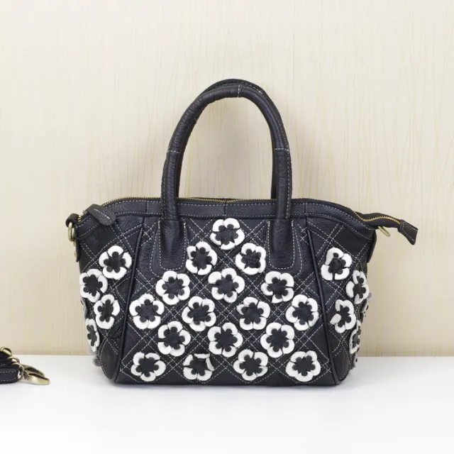 Genuine Leather Cowhide Fashion New Handbag Messenger Female Bag White - Shop at LoveMi