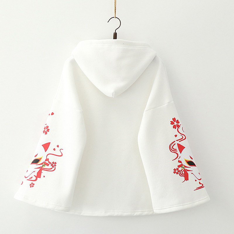 Flared Sleeves Plus Velvet Padded Sweater