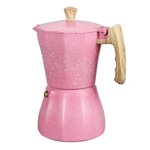 European Style Aluminum Coffee Pot Turkish Octagonal Pot Cup