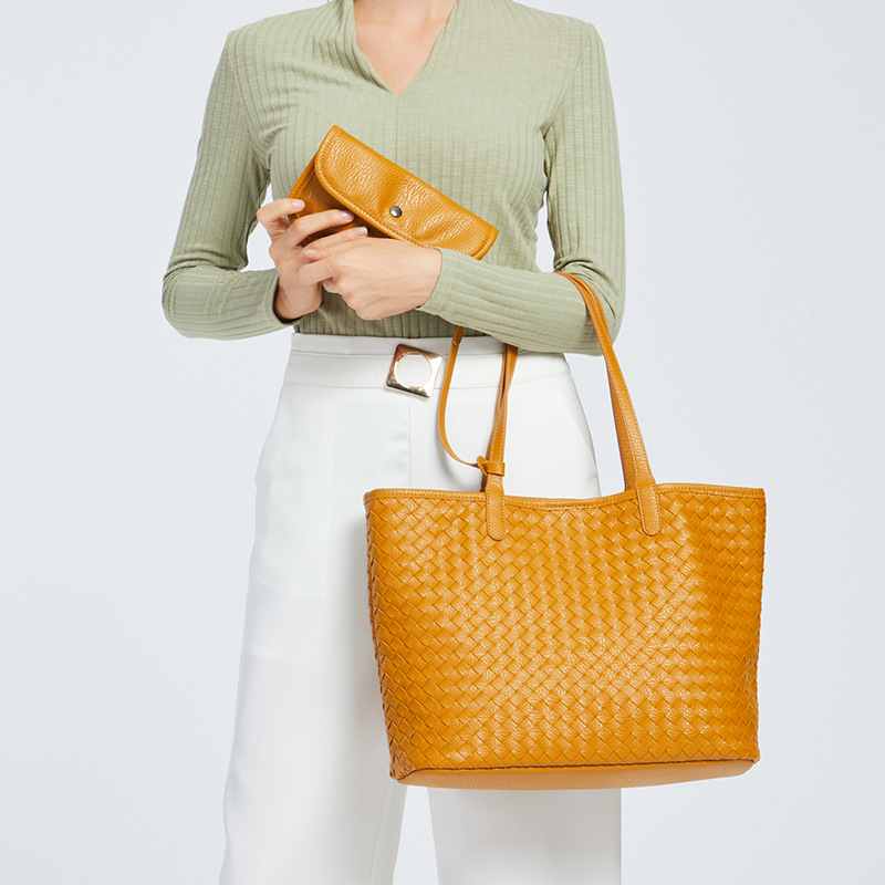 New European And American Pu One Shoulder Shopping Bag In Early Spring Of