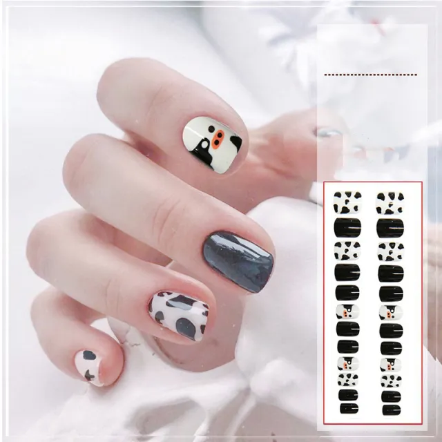 Cow Manicure Wearing Nail Manicure Nail Patch Leopard Cow - Shop at LoveMi