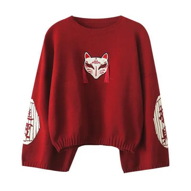 Women's Japanese Mori Girl Student Cute Bottoming Shirt Red Wine - Shop at LoveMi