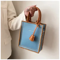 Tote Bag Handbag Handbag Small Shoulder Messenger Bag - Blue - View 1