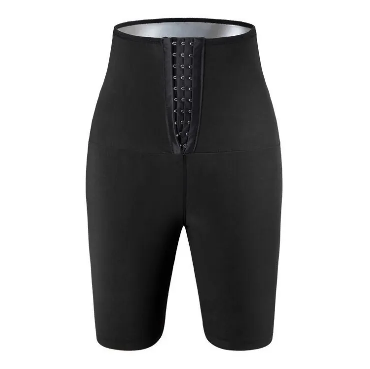 Sports Beauty Hip Pants Cross-border Hip High Waist Belly Pants - 5 Point Pants-2Xl And 3Xl