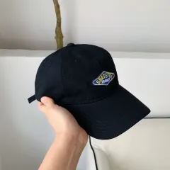 Korean Spring And Summer Blue Baseball Cap - Black - View 1