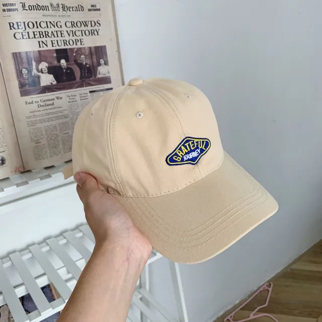Korean Spring And Summer Blue Baseball Cap Beige - Shop at LoveMi