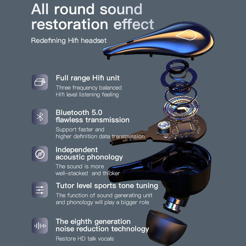 TWS Binaural Wireless Active Noise Reduction Sports Wireless - Image 5
