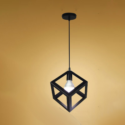 Retro Industrial Style Wrought Iron Chandelier Creative Small Iron Cage