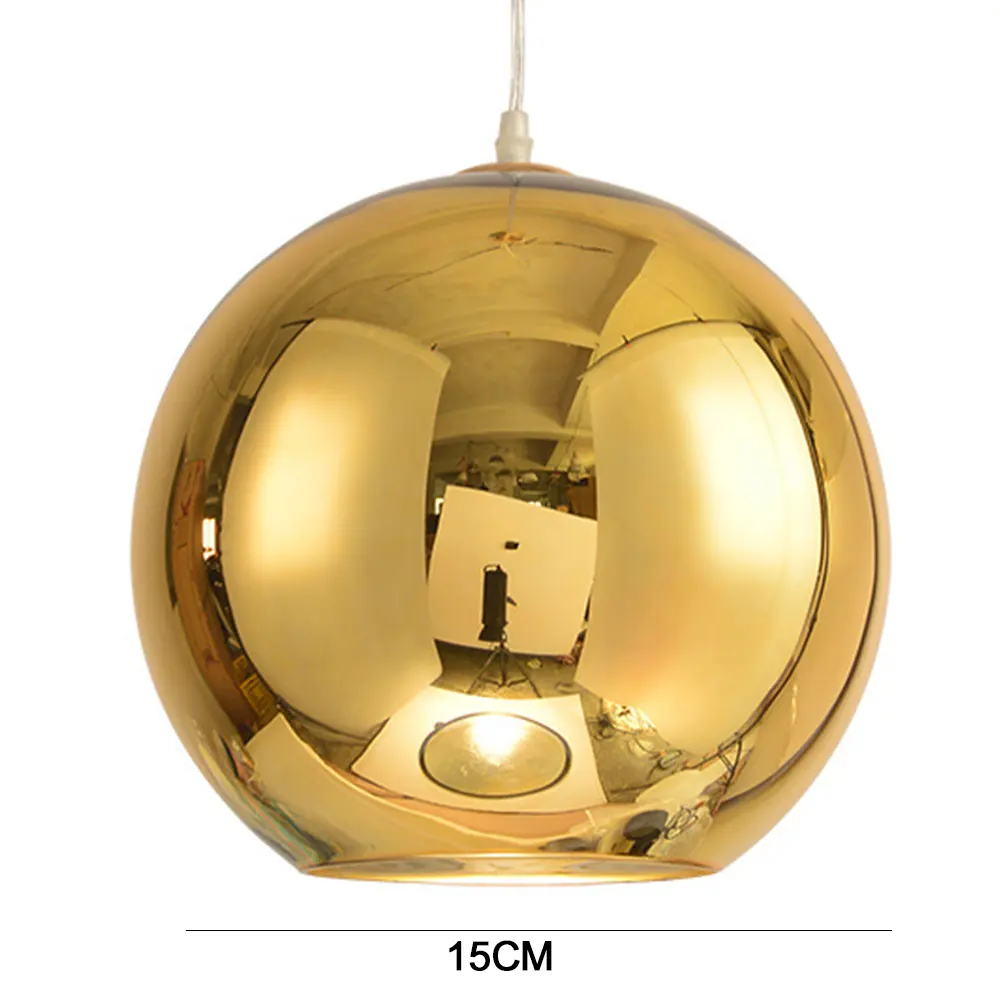 Cafe Mirror Space Electroplating Glass Chandelier