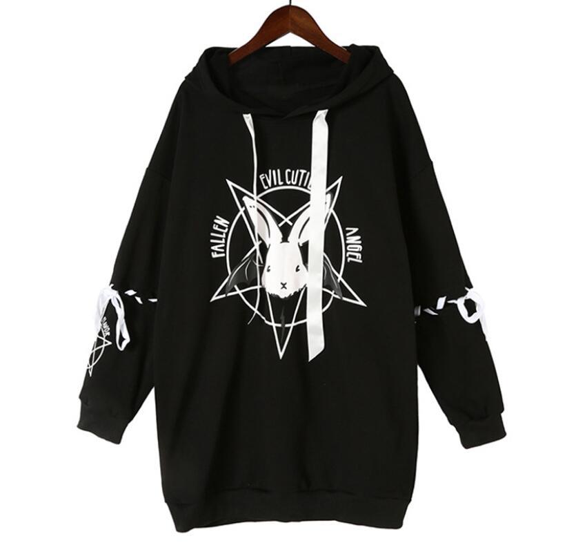 Women's Loose Hoodie Fall Winter Mid-length