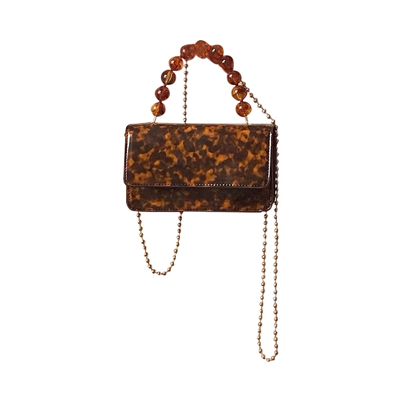 Vintage Beaded Chain Crossbody Bag