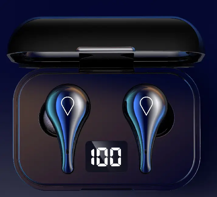 H2 New Private Model Bluetooth Headset 5.0 Tws Binaural Wireless Active Noise Reduction Sports Wireless Factory Direct Supply