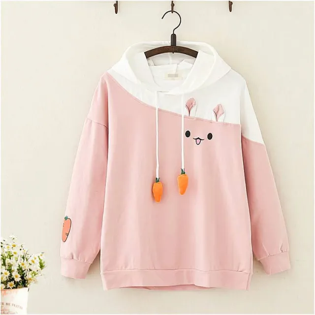 Hooded Sweatshirt Student Girl Soft Cute Girl Coat Girlfriend Fashion Trendy Pink - Shop at LoveMi