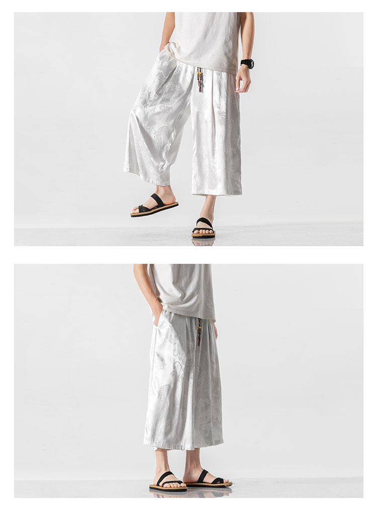 Title 9, Sommer Herren Cropped Hose im chinesischen Stil...