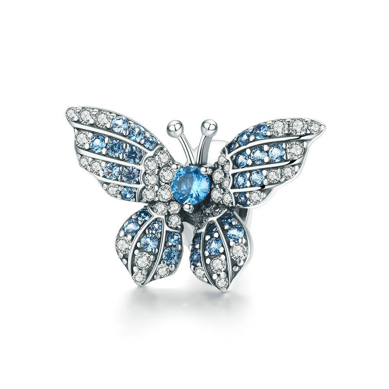 Charm Pendentif Papillon Rose