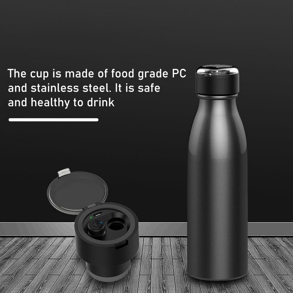 Tws Bluetooth Headset Water Cup 600Ml304 Stainless Steel Vacuum Flask Black Technology Coke Cup