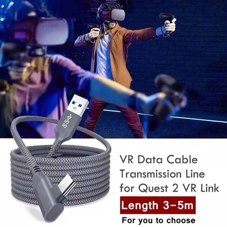 5M Elbow For Vroculus Link Usb-C Steam Quest Type-C 3.0