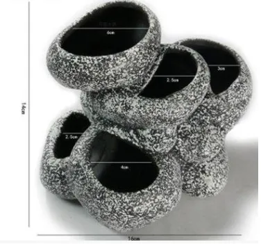 Ceramic Simulation Stone Hydroponic Pots Multifunctional Cichlid Pots Hide Breeding Fish Tanks - Shop at LoveMi