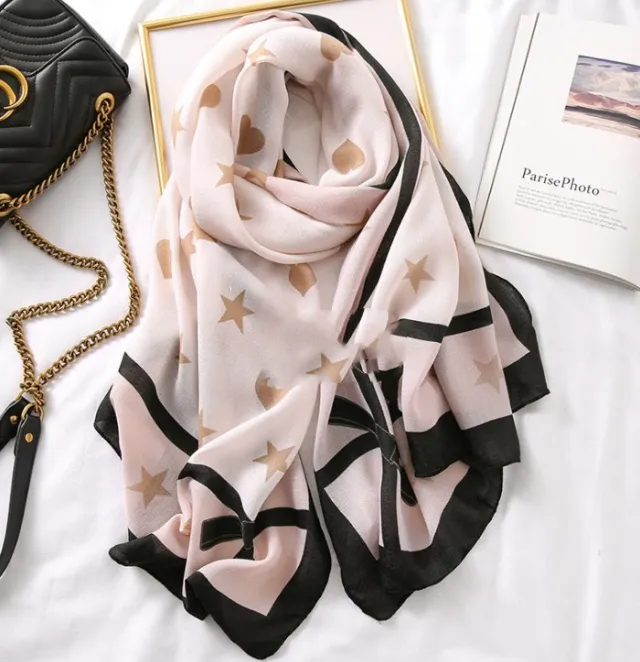 Men's And Women's Cotton Scarf Casual Leopard Print Long Gauze Scarf Leopard - Shop at LoveMi