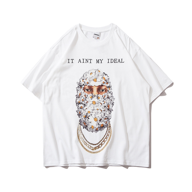 Printed Short-Sleeved T-Shirt Men And Women Loose