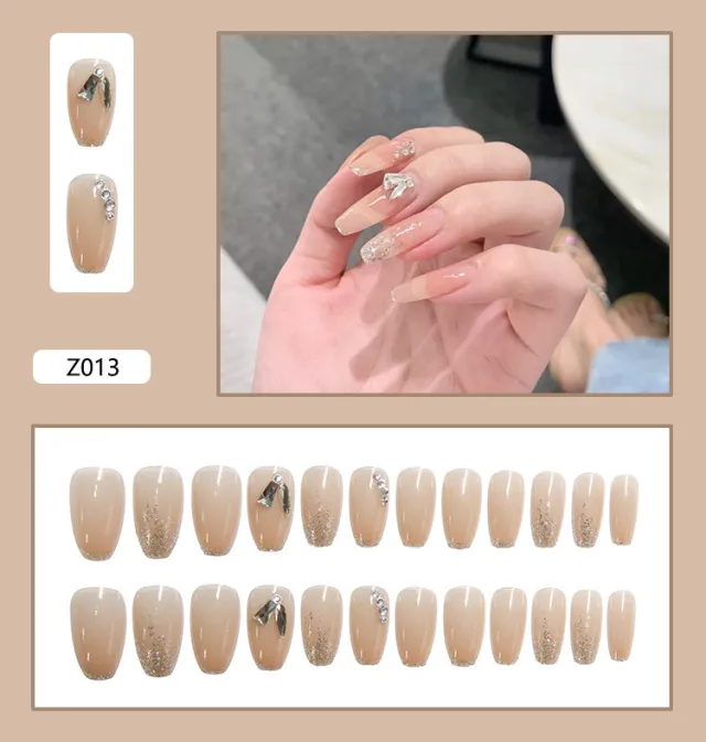 Nail Patches Nail Patches Fake Nails Finished Nail Patches Nail Stickers Z013 - Shop at LoveMi