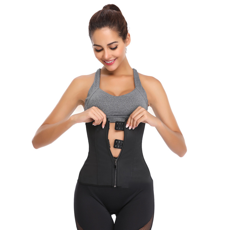 Steel Bone Breasted Plastic Belt Large Size Fitness Girdle Postpartum Latex Abdomen Belt