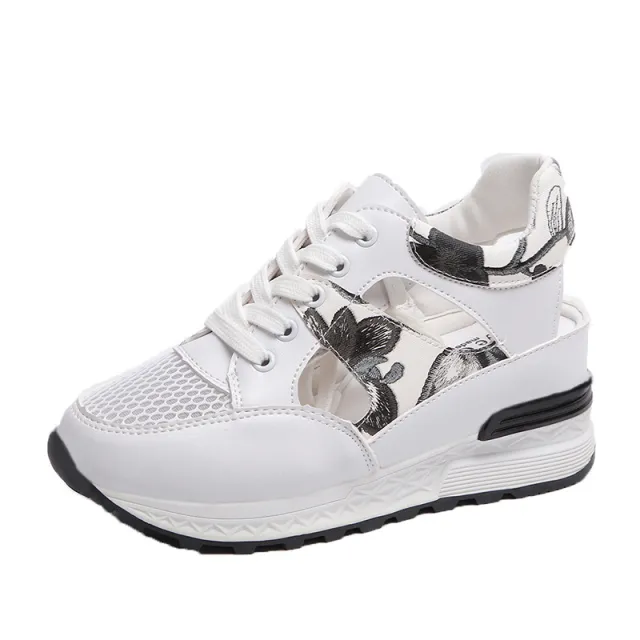 Sports Sandals Wedge Flat Shoes Women's Shoes Black - Shop at LoveMi