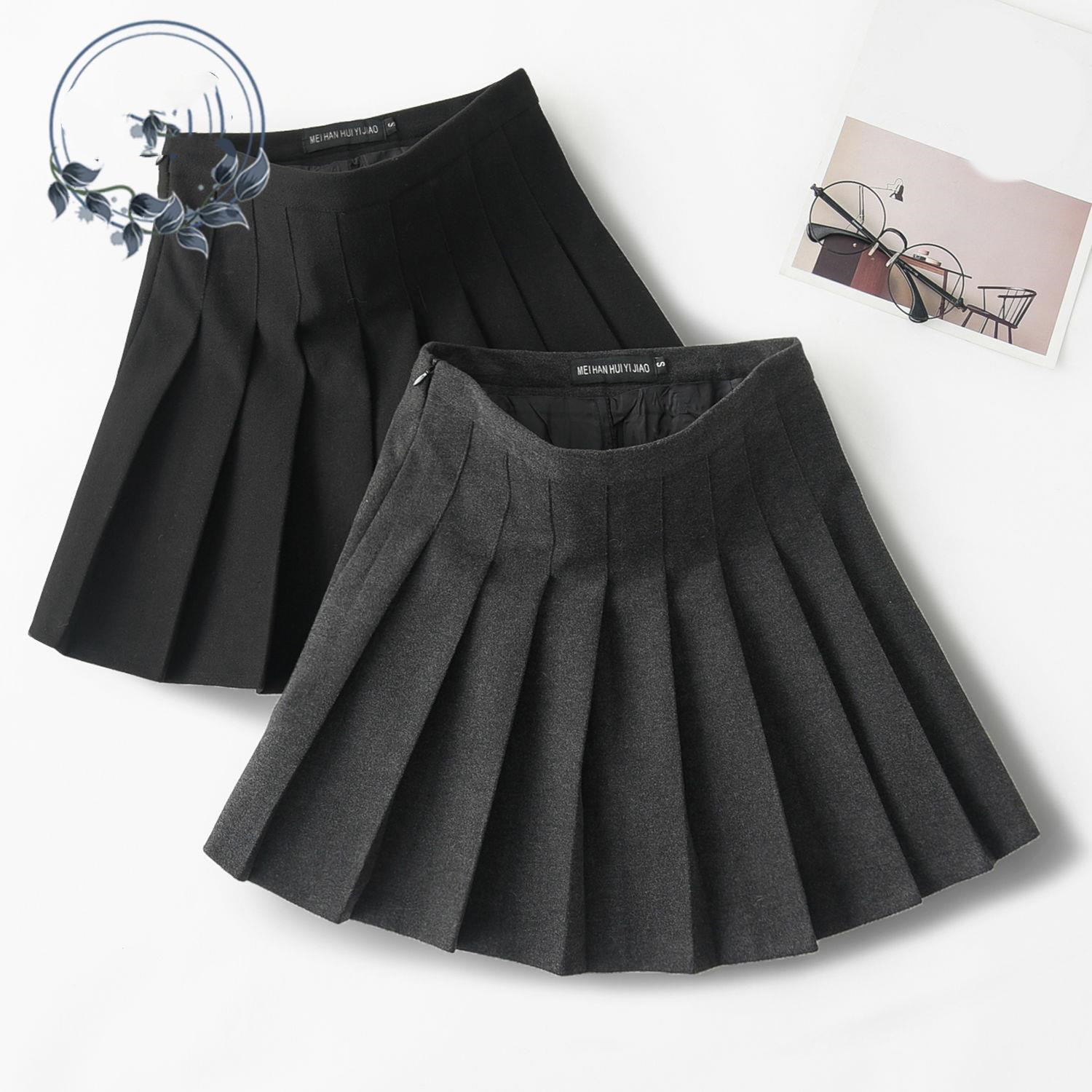 Title 4, Autumn and Winter New Korean Student High-Waist...